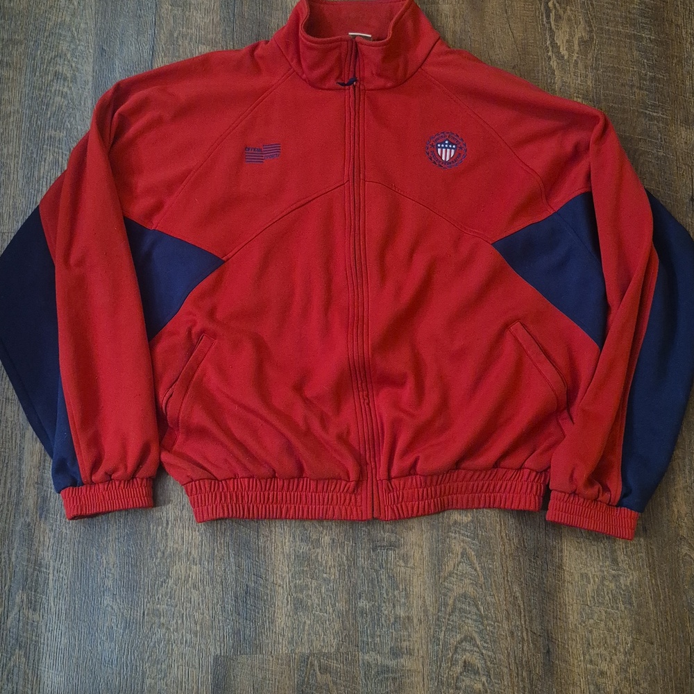 Vintage USA Soccer Federation Men's Jacket Size XL